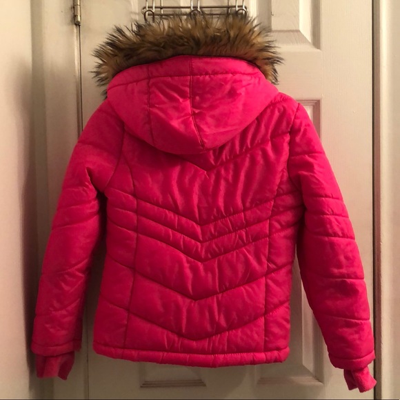 Hot Pink Puffer Jacket - Picture 2 of 3